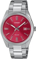 Casio unisex wristwatch, quartz, stainless steel/red,...