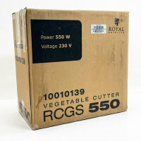 Royal Catering RCGS 55, electric vegetable slicer, 550W, 205mm disc diameter, aluminum, 5 cutting discs, 270 rpm.