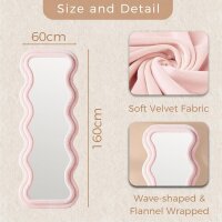 YOSHOOT Wavy Mirror, 60x160cm, full-length mirror,...