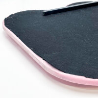 YOSHOOT Wavy Mirror, 60x160cm, Ganzkörperspiegel, unregelmäßig, rosa, ideal für Schlafzimmer und Wohnzimmer, wandliegend.