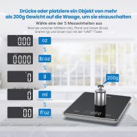 RENPHO Calibra 1L Smart Nutrition Scale, Küchenwaage, präzises Ernährungstracking, Zielverwirklichung, benutzerfreundlich.