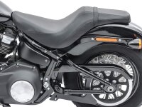 Craftride BDL1 Doppelsitzbank, kompatibel mit Harley Davidson Softail 18-25, komfortable Doppelsitzbank, stylisches Design.
