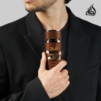 Lattafa Asad Bourbon 100 ml EDP, oriental, woody, intense fragrance, ideal for special occasions.