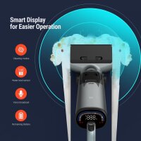 OSOTEK H200, Nass-/Trockensauger, 3-in-1, 180° Akku, Dualer Wassertank, LED-Display, Selbstreinigung, 35 Min. Laufzeit, für harte Böden.