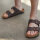 Birkenstock ARIZONA BS, EU 38 ½, strappy sandals, dark brown, anatomically shaped footbed, adjustable straps.
