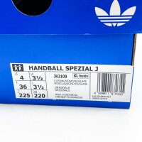 Adidas Handball Spezial J, EU 36, Sneaker, klassisches Design, atmungsaktives Obermaterial, rutschfeste Gummisohle.