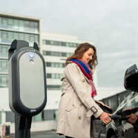 VALEO INEEZ C1S-7M, 7 kW, Ladestation, 230 V, T2S Buchse, Plug-and-Charge, kompakte Bauweise, benutzerfreundlich.