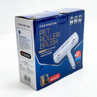 PORTENTUM Tierhaarentferner-Rolle, wiederverwendbare Bürste für Hunde & Katzen, leicht zu reinigen, ideal für Teppiche & feste Bereiche.