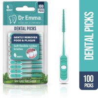 Dr. Emma Dental Picks, 100 pieces/pack, mint, gentle and...