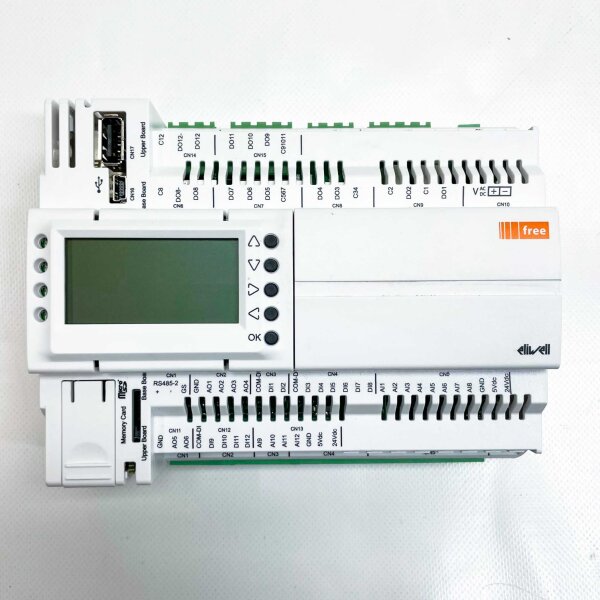 Eliwell FREE ADVANCE AVD126006I500, logic controller, 24VAC / 20-38VDC, 14W, 3A, 250VAC, compact control solution.