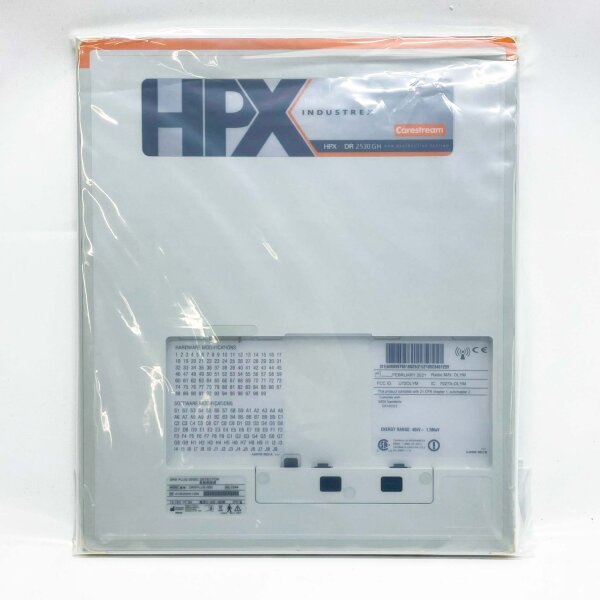 Carestream DRX PLUS 2530C, DRXPLUS-000, HPX-DR 2530, 12-18V, 3A, compact detector with high image quality.