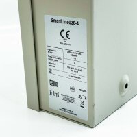 Inim SmartLine036-4, fire alarm system, 230V, 50/60Hz, 1.1A, reliable fire alarm functionality.