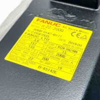 FANUC A22/2000, Servomotor, 3.8 kW, 157 V, 133 Hz, 15 A, Geschwindigkeit 2000 U/min, hohe Präzision.