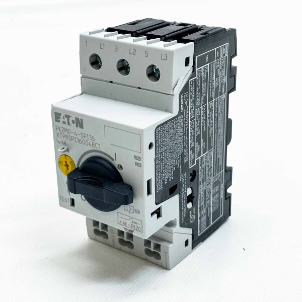 Eaton PKZM0-4-SPI16, Motorschutzschalter, 2.5...4A, 16W25, kompakte Bauweise, thermischer und magnetischer Schutz.