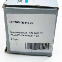 Simonswerk Tectus TE 340, 3D door hinge, 2 pcs., black matt, invisible, for door stops, high stability.