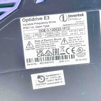 Invertek OPTIDRIVE E3, ODE-3-120023-1F12, Frequenzumrichter, 0-500 Hz, 3 Phasen, 2.3 A, 0.5 HP