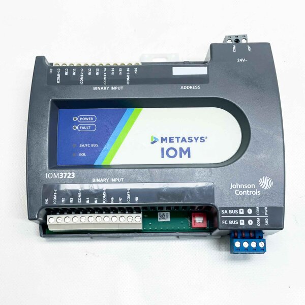 Johnson Controls Metasys IOM3723, 24 V Erweiterungsmodul, zur Erweiterung von Systemfunktionen, kompakte Bauweise, einfache Integration.
