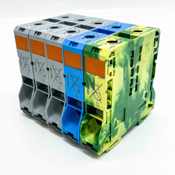 WAGO 285-199, 51169293, high current terminal, 600 V, 210 A, AWG 4-4/0, high current carrying capacity, compact design.