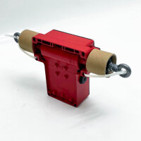 Telemecanique XY2CEDA290, cable pull emergency stop switch, 500 V, 6kV, IP66, 250V, robust for safety applications.
