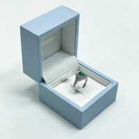 Purely Diamonds Ring, emerald cut 0.57ct, halo setting in...