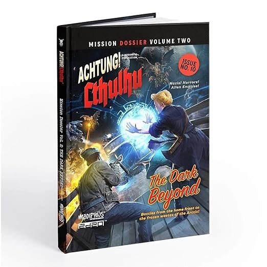 Attention! Cthulhu 2d20: Mission Dossier 2 - The Dark Beyond, role-playing game, adventure for exciting investigations and eerie stories.