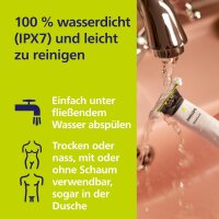 Philips OneBlade Intimate QP1924/30, elektrischer Intimrasierer für Frauen & Männer, extra Hautschutz, 1 SkinProtect Klinge, 3-mm Trimmaufsatz.