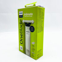 Philips OneBlade Intimate QP1924/30, elektrischer Intimrasierer für Frauen & Männer, extra Hautschutz, 1 SkinProtect Klinge, 3-mm Trimmaufsatz.