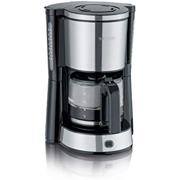SEVERIN KA 4823 Kaffeemaschine, 1,25 l Glaskanne, 10–15 Tassen, Aroma‑Funktion, Warmhalteplatte, Timer, Edelstahl‑Filter