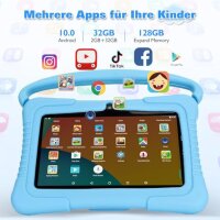 CRVFTED Kids Tablet PC 7" 2GB RAM 32GB, 1024×600 IPS Display, iWawa Premium Parental Controls, Blue