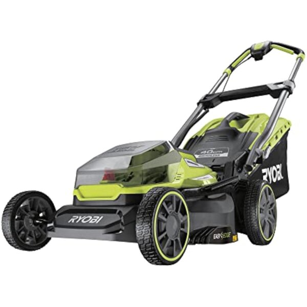 RYOBI RY18LMX40A-0 Cordless Lawn Mower 40 cm, Brushless, 6-stage 20–70 mm, up to 700 m², Adjustable Handle, Mulching Wedge, WITHOUT Battery+Charger