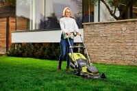 RYOBI RY18LMX40A-0 Cordless Lawn Mower 40 cm, Brushless, 6-stage 20–70 mm, up to 700 m², Adjustable Handle, Mulching Wedge, WITHOUT Battery+Charger