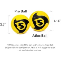 Spikeball Titan Set – Roundnet game, plastic frame, yellow/black, robust, portable