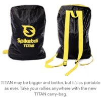 Spikeball Titan Set – Roundnet game, plastic frame, yellow/black, robust, portable