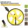 Zozen measuring wheel, foldable, roll measurement, metric units up to 9999.9 m, reset key & kickstand, starting point arrow, incl. carrying case