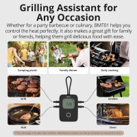 SONOFF BMT01 Digitales Fleischthermometer, 2 Sonden, Timer & Alarm, Smart LCD, Grill/Smoker/Ofen/BBQ