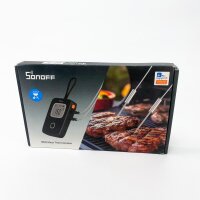 SONOFF BMT01 Digitales Fleischthermometer, 2 Sonden, Timer & Alarm, Smart LCD, Grill/Smoker/Ofen/BBQ