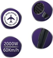 REMINGTON D1500 Hair Dryer, 2000 W – compact, travel-friendly, lightweight & fast drying, ideal for on the go