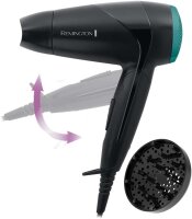REMINGTON D1500 Haartrockner, 2000 W – kompakt, reisefreundlich, leicht & schnell trocknend, ideal für unterwegs