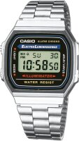 Casio A168WA Unisex Digitaluhr, Edelstahlarmband,...