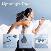 LOBKIN X21 — Knochenschall-Kopfhörer (Open‑Ear), IP68, Bluetooth 5.4, 32GB MP3, wasserdicht, ideal für Schwimmen, Laufen & Radfahren