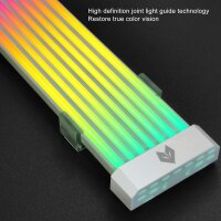 COOLMOON AL300 Neon LED Cable for PC Decoration, Illuminated 5V RGB Strip 3-Pin for Motherboard, Graphics Card & Power Supply Cable