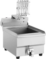 Royal Catering Elektro-Fritteuse, 13 l, 3.200 W, 50–200 °C, Ablasshahn, Edelstahl, Gastro