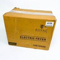 Royal Catering Electric Fryer, 13 l, 3200 W, 50–200 °C, Drain Tap, Stainless Steel, Catering