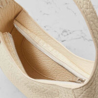 Burberry Chess Mini Schultertasche, cremeweiß, Kalbsleder, verstellbarer Riemen, elegante Crossbody-Bag