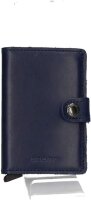 Secrid Mini Wallet, Navy Blue Leather, Safe Card Case,...