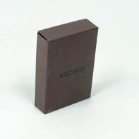 Secrid Mini Wallet Geldbörse Navy Blue Leder, Safe Card Case, kompakt, RFID-Schutz, 2,1x6,5x10,2cm