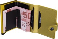 Secrid Wallet Crisple Lime, card case, RFID protection, compact design, aluminum case, space for cards & bills