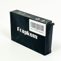 Frapkom Mens Wallet Black, Card Case, RFID Protection, Slim Design, Many Card Slots, Coin Pocket