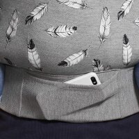 KINDERKRAFT Babytrage MILO, Tragehilfe, 3-48 Monate, 3-20 kg, ergonomisch, verstellbar, grau, Baumwollmix