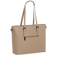 DANIEL RA Lithgow Handtasche DR18.1619.06, 15L, beige, 31x43x14,5cm, Laptopfach, eleganter Shopper